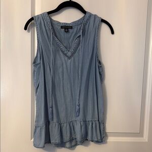 Saks Fifth Avenue Blue Sleeveless Top
